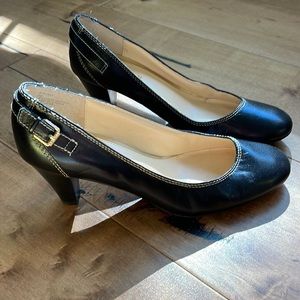 Ralph Lauren Leather Salma Heels